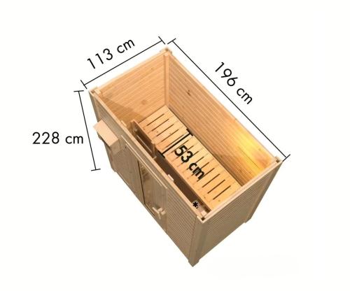 finn szauna KARIBU HYTTI 0 (355) natur