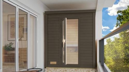 finská sauna KARIBU HYTTI 0 (356) terragrau