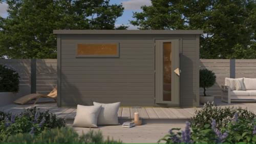 finská sauna KARIBU HYTTI 6 (124) terragrau