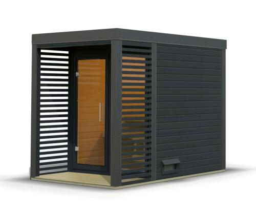 finská sauna KARIBU ARES 1 (235) antracit / antracit