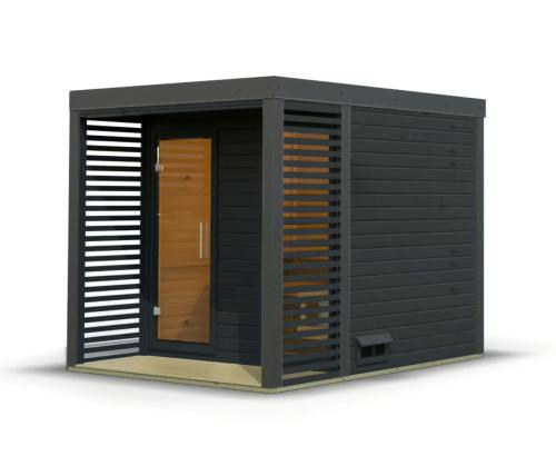 finská sauna KARIBU ARES 2 (266) antracit / antracit