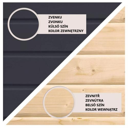 finská sauna KARIBU ARES 2 (266) antracit / antracit