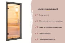 finn szauna KARIBU ARCADIA (34255) fekete