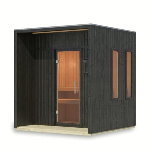 finská sauna KARIBU ARCADIA (34255) černá