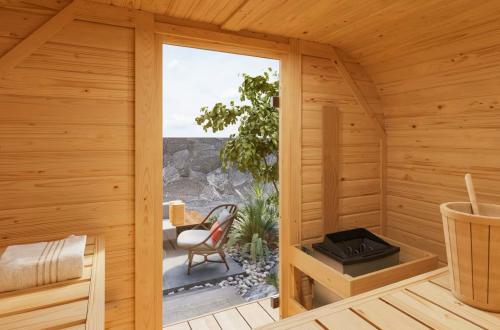 finská sauna KARIBU QUADRO 1 PLUS (35445) natur