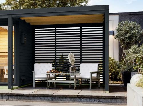 přístavek k sauně ARES včetně lamelových stěn (36437) antracit