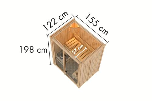 finská sauna KARIBU AVARI 1 (93001)