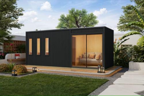 finská sauna KARIBU MONTEREY (34032) černá