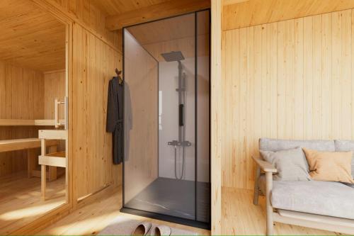 finská sauna KARIBU MONTEREY (34032) černá