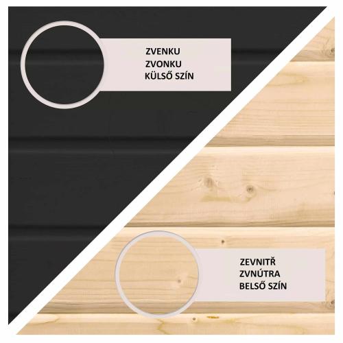 finská sauna KARIBU MONTEREY (34032) černá