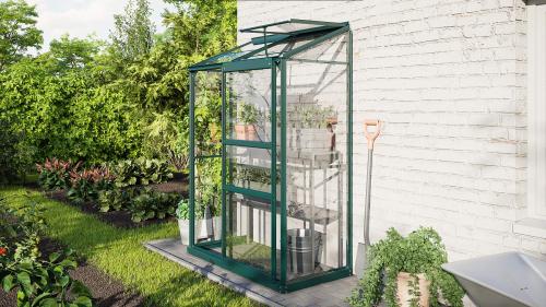 skleník VITAVIA IDA 900 číre sklo 3 mm zelený