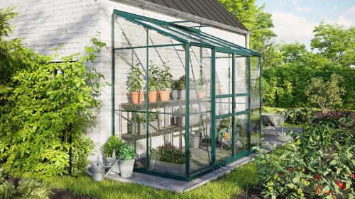 skleník VITAVIA IDA 3300 číre sklo 3 mm zelený