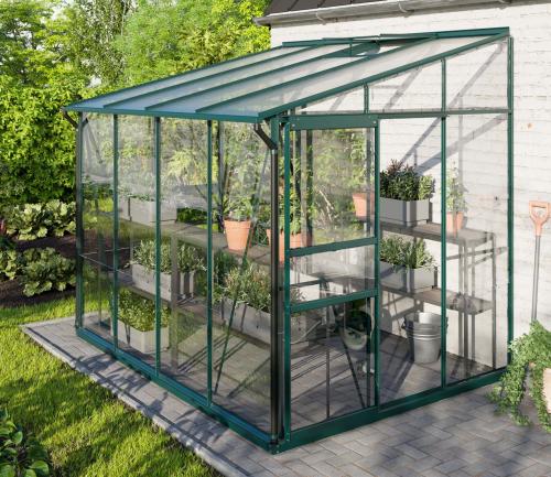 skleník VITAVIA IDA 5200 sklo 3 mm + PC 6 mm zelený