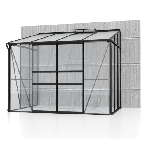 skleník VITAVIA IDA 5200 sklo 3 mm + PC 6 mm černý