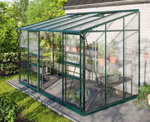 skleník VITAVIA IDA 6500 sklo 3 mm + PC 6 mm zelený