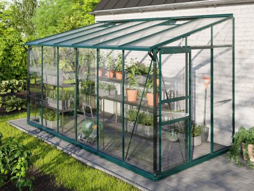 skleník VITAVIA IDA 7800 sklo 3 mm + PC 6 mm zelený