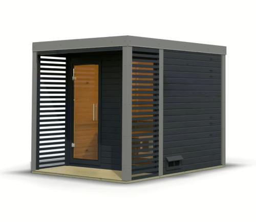 finská sauna KARIBU ARES 2 (36463) antracit / šedá