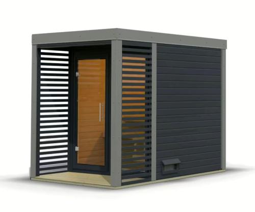 finská sauna KARIBU ARES 1 (36460) antracit / šedá