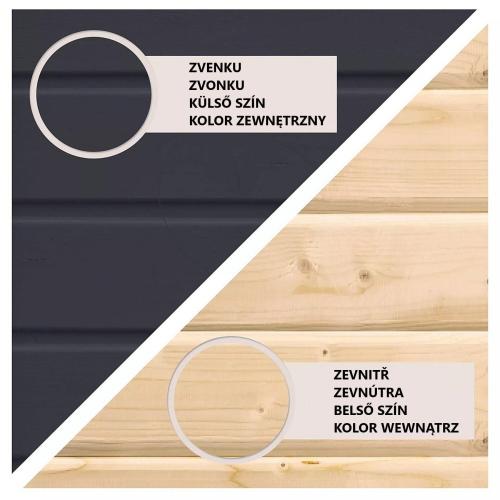 finská sauna KARIBU ARES 1 (36460) antracit / šedá