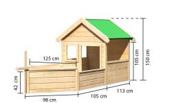 pirátský domek KARIBU JACK 82679 - V202