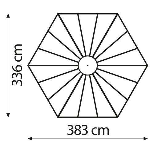 zahradní pavilon VITAVIA HERA 9000 stříbrný