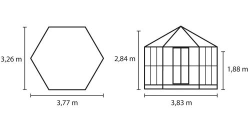 zahradní pavilon VITAVIA HERA 9000 zelený